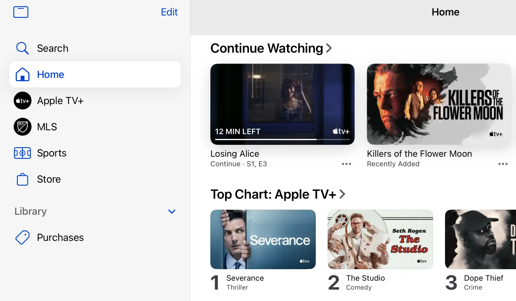Apple TV video app