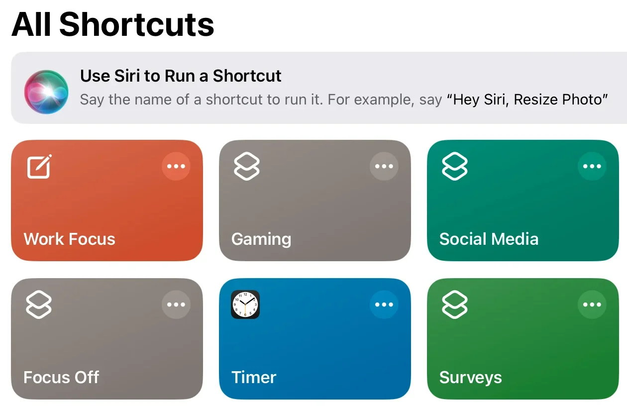 Shortcuts app for iPad