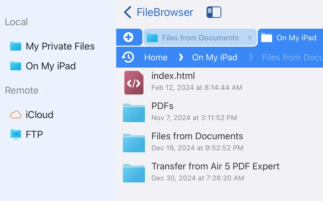 Items stored on old tablet